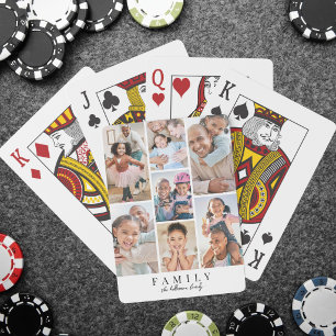 Skapa din egen familjefotocollage casinokort
