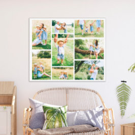Skapa din egen familjefotocollage med 8 bilder