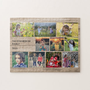 Skapa din egen familjefotocollage pussel