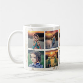 Skapa din egen familjs fotokollage kaffemugg