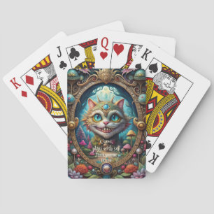 Skapa din egen fantasifulla Drottning Cheshire-kat Casinokort