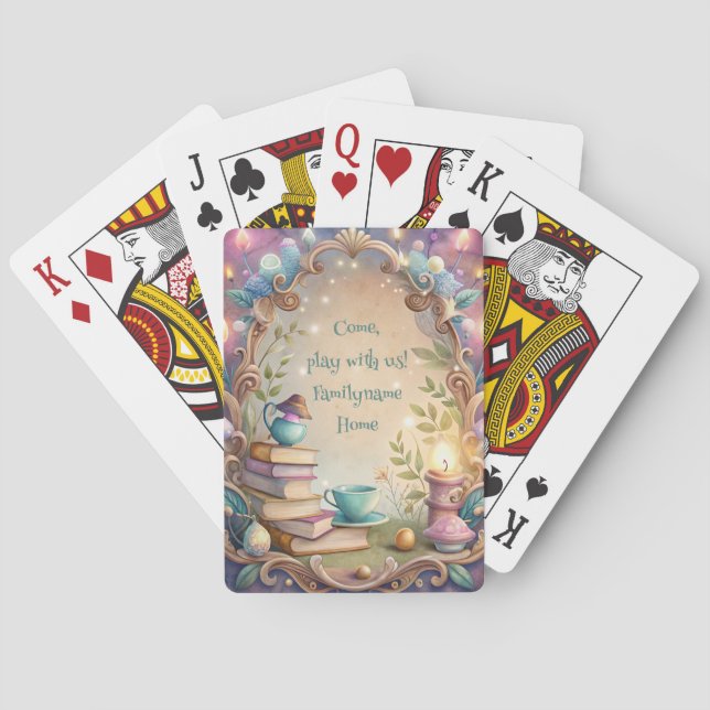 Skapa din egen fantasifulla tekannhistoria casinokort (Baksidan)