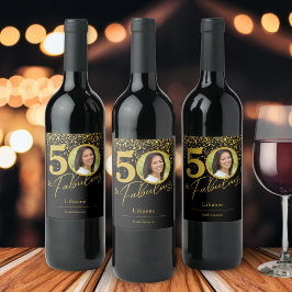 Skapa din egen fantastiska födelsedagsbild vinflaska etikett