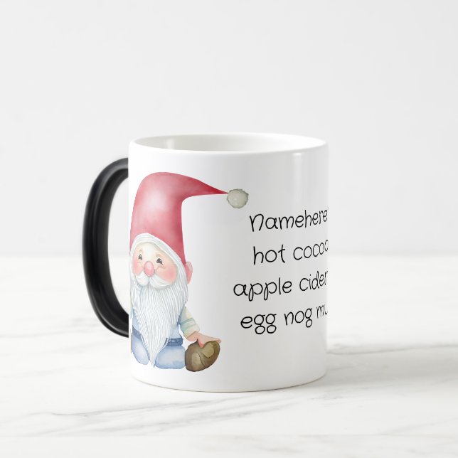Skapa din egen fantastiska jultoma magisk mugg (Framsida vänster)
