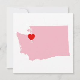 Skapa din egen Färg Washington Bröllop Inbjudningar