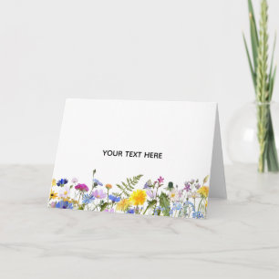 Skapa din egen färgglada blomster kort