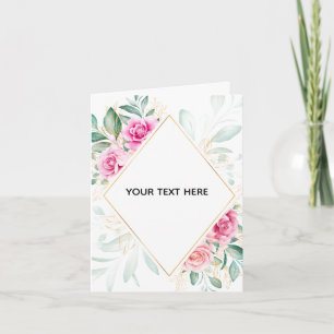 Skapa din egen färgglada blomsterkant kort