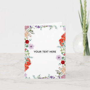 Skapa din egen färgglada blomsterkant kort
