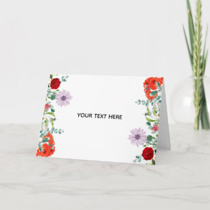 Skapa din egen färgglada blomsterkant kort
