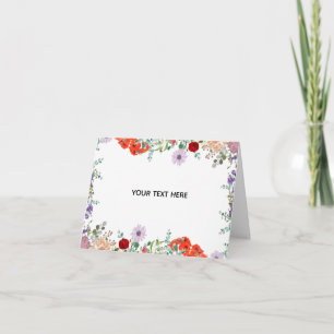 Skapa din egen färgglada blomsterkant kort