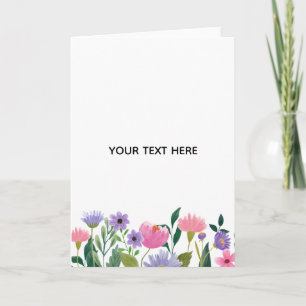Skapa din egen färgglada blomsterkant kort