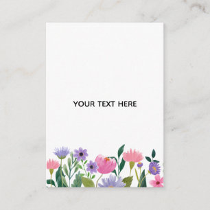 Skapa din egen färgglada blomsterkant tilläggskort