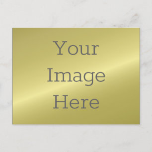 Skapa din egen Faux Metallic Antique Brass Vykort