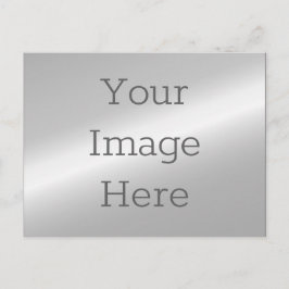 Skapa din egen Faux Metallic Silver Vykort