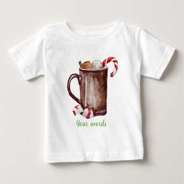 Skapa din egen Festive Helgdag Cocoa T Shirt (Framsida)