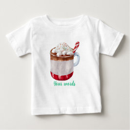 Skapa din egen Festive Peppermint Hett Cocoa T Shirt