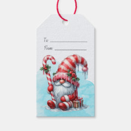 Skapa Din Egen Festlig Pepparmint Jul Tomte Presentetikett
