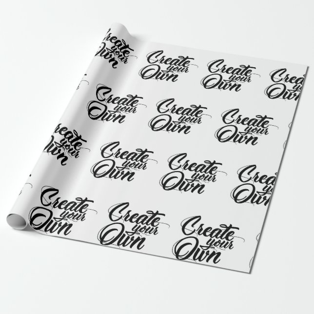 Skapa din egen figursättning Papper Presentpapper (Utrullad)