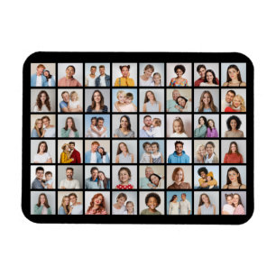 Skapa din egen flexibla fotokollage med 48 bilder magnet