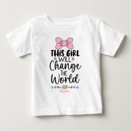 Skapa din egen flicka förändra världen t shirt