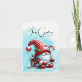 Skapa Din Egen Fluffig Pepparkaksjul Tomte Helgkort