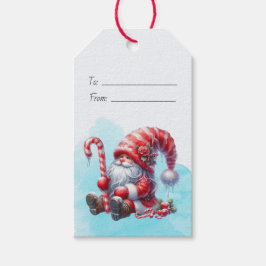 Skapa Din Egen Fluffig Pepparkaksjul Tomte Presentetikett