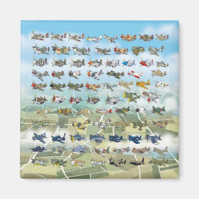 skapa din egen flygarkarikatyr magnet (Framsidan)