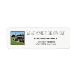Skapa din egen Flytta till ett nytt hemfoto Returadress Etikett