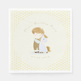 Skapa din egen Födelsedagsfest, babyvisningsprogra Pappersservett
