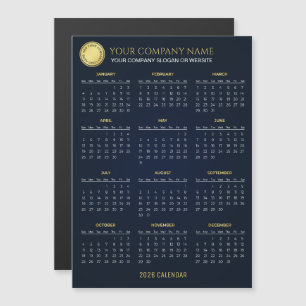 Skapa din egen företags kalender för 2026 Magnet