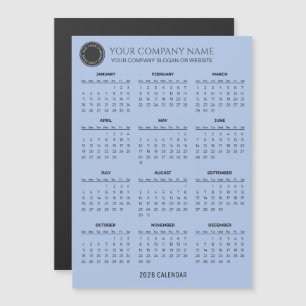 Skapa din egen företags kalender för 2026 Magnet