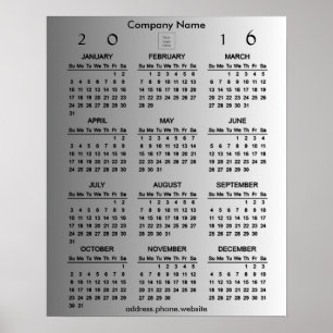 Skapa din egen företagsreklam 2016 Kalender Poster