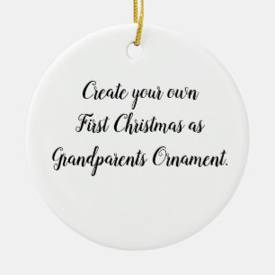 Skapa din egen första jul som morföräldrar julgransprydnad keramik