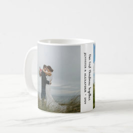 Skapa din egen första jul tillsammans två foton kaffemugg