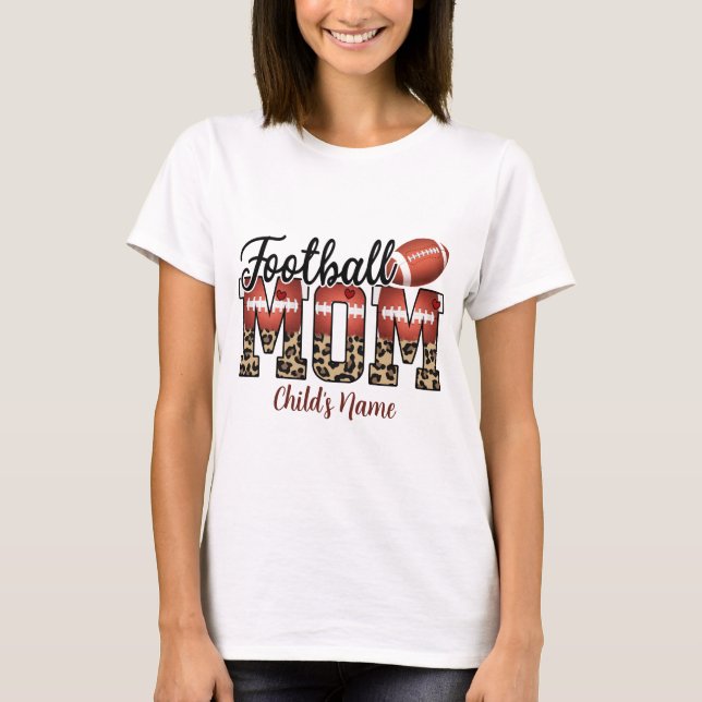 Skapa din egen fotboll Mamma T Shirt (Framsida)
