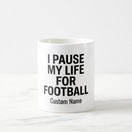 Skapa din egen fotbollsmugg | Jag pausar mitt liv Kaffemugg