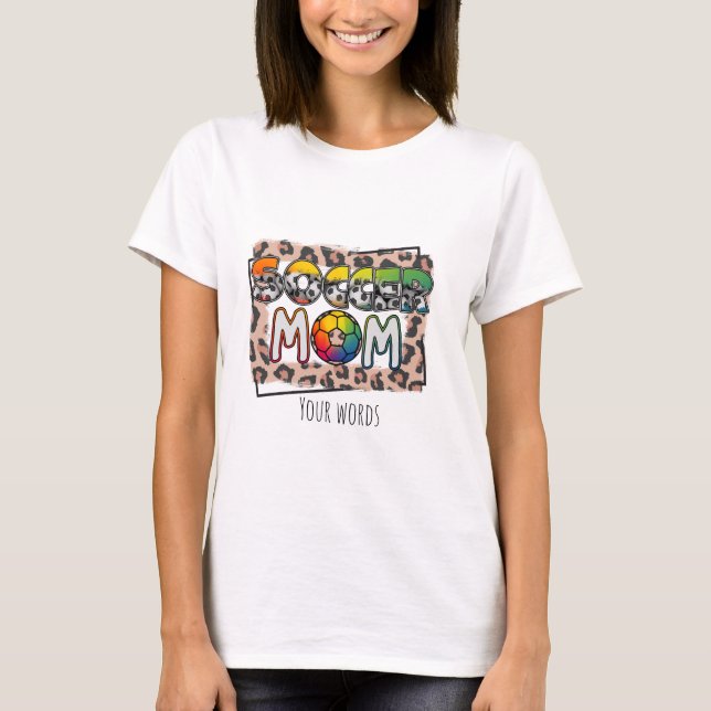 Skapa din egen fotbollsspelare Mamma T Shirt (Framsida)