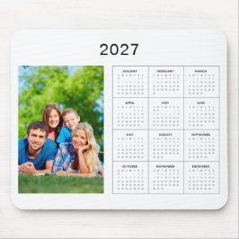 Skapa din egen foto 2027 kalender musmattor