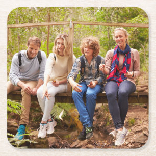 Skapa Din Egen Foto Anpassad Bild DIY Underlägg Papper Kvadrat