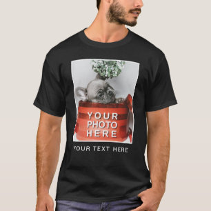 Skapa din egen foto- och anpassade text T-shirt