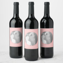 Skapa din egen foto Rosa Vin-etikett
