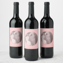 Skapa din egen foto Rosa Vin-etikett