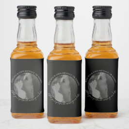 Skapa Din Egen Foto Spritflaska Bröllopslabel Spritflaskor Etikett