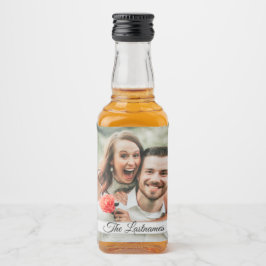 Skapa din egen fotobild spritflaskor etikett