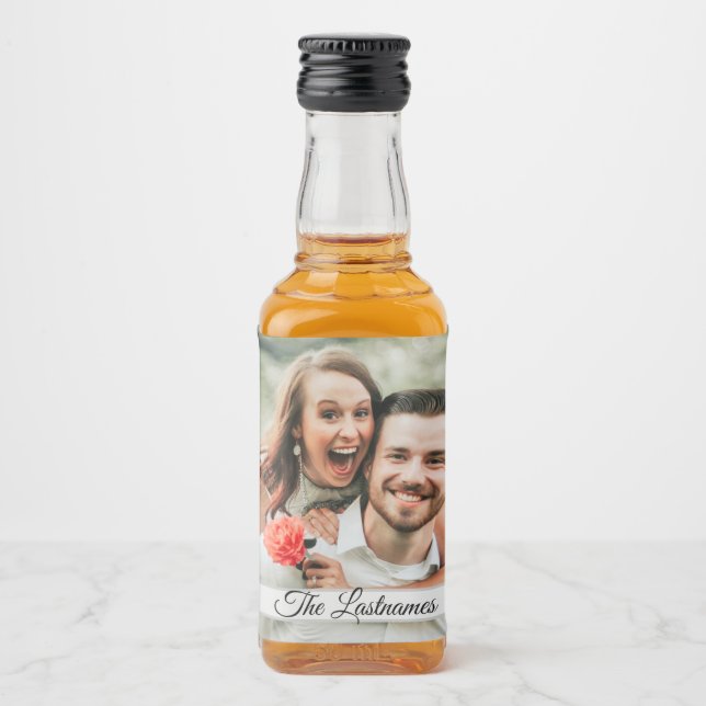 Skapa din egen fotobild spritflaskor etikett (Framsida)