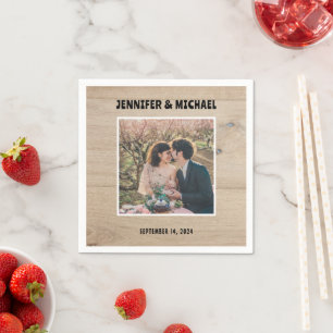 Skapa din egen fotobrud och trimma bröllop pappersservett