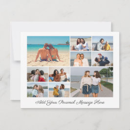 Skapa din egen fotocollage med 10 bilder julkort