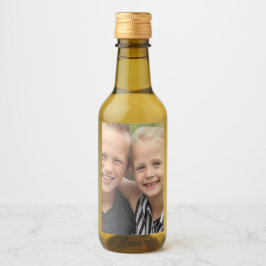 Skapa din egen fotoetikett för Vin Flaska Vinetikett