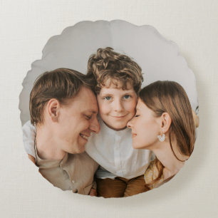 Skapa din egen fotoframsida DIY  Rund Kudde