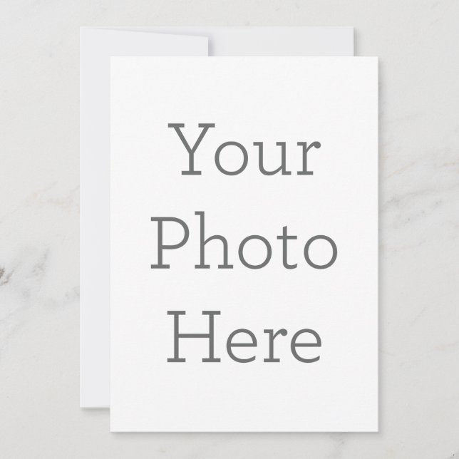 Platt inbjudan, Storlek: 12.7 x 17.8 cm, Papper: Signature matt, Hörn: Kvadrat, Kuvert: Vit, Tryckkvalitet: Standard (Framsida)